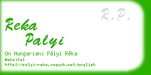 reka palyi business card